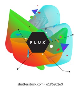 Vector Graphic Background Dynamic Effect. Gradient Abstract Vector Illustration. Design Template. Modern Pattern.