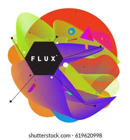 Vector Graphic Background Dynamic Effect. Gradient Abstract Vector Illustration. Design Template. Modern Pattern.