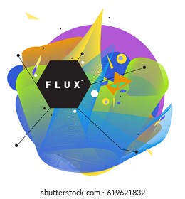 Vector Graphic Background Dynamic Effect. Gradient Abstract Vector Illustration. Design Template. Modern Pattern.