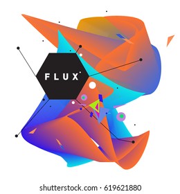 Vector Graphic Background Dynamic Effect. Gradient Abstract Vector Illustration. Design Template. Modern Pattern.