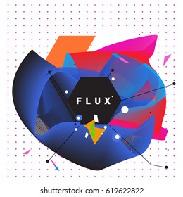 Vector Graphic Background Dynamic Effect. Gradient Abstract Vector Illustration. Design Template. Modern Pattern.