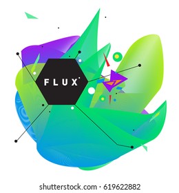 Vector Graphic Background Dynamic Effect. Gradient Abstract Vector Illustration. Design Template. Modern Pattern.