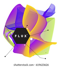 Vector Graphic Background Dynamic Effect. Gradient Abstract Vector Illustration. Design Template. Modern Pattern.