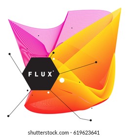 Vector Graphic Background Dynamic Effect. Gradient Abstract Vector Illustration. Design Template. Modern Pattern.