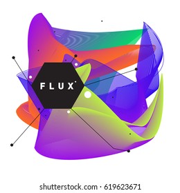 Vector Graphic Background Dynamic Effect. Gradient Abstract Vector Illustration. Design Template. Modern Pattern.