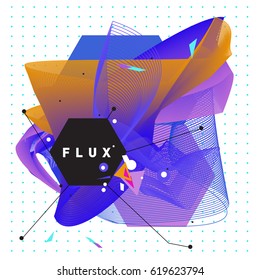 Vector Graphic Background Dynamic Effect. Gradient Abstract Vector Illustration. Design Template. Modern Pattern.