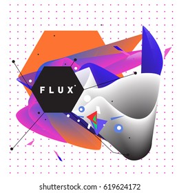 Vector Graphic Background Dynamic Effect. Gradient Abstract Vector Illustration. Design Template. Modern Pattern.