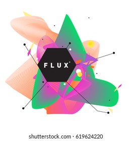 Vector Graphic Background Dynamic Effect. Gradient Abstract Vector Illustration. Design Template. Modern Pattern.