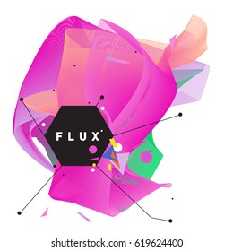Vector Graphic Background Dynamic Effect. Gradient Abstract Vector Illustration. Design Template. Modern Pattern.