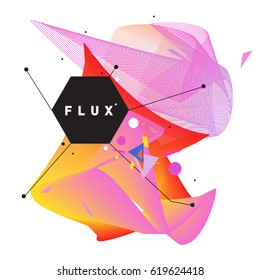 Vector Graphic Background Dynamic Effect. Gradient Abstract Vector Illustration. Design Template. Modern Pattern.