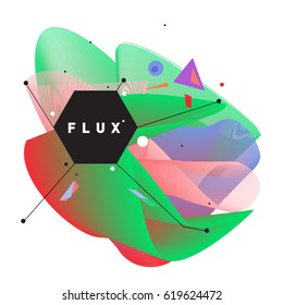 Vector Graphic Background Dynamic Effect. Gradient Abstract Vector Illustration. Design Template. Modern Pattern.