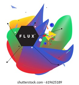 Vector Graphic Background Dynamic Effect. Gradient Abstract Vector Illustration. Design Template. Modern Pattern.