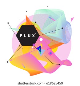 Vector Graphic Background Dynamic Effect. Gradient Abstract Vector Illustration. Design Template. Modern Pattern.