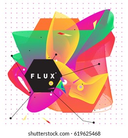 Vector Graphic Background Dynamic Effect. Gradient Abstract Vector Illustration. Design Template. Modern Pattern.