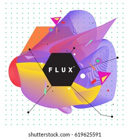 Vector Graphic Background Dynamic Effect. Gradient Abstract Vector Illustration. Design Template. Modern Pattern.