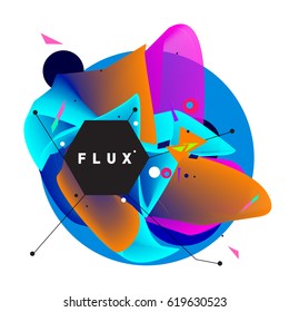 Vector Graphic Background Dynamic Effect. Gradient Abstract Vector Illustration. Design Template. Modern Pattern.