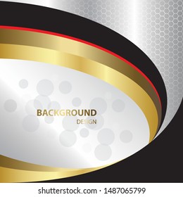 Vector of graphic background for template, poster, cards, backdrop, web, banner etc. on gray or silver background - Vector.
