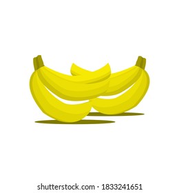 vector graphic of banana, great for fruit use, nutrition, vitamin, health, and more.