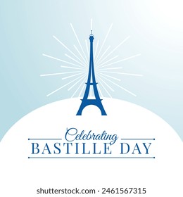 vector graphic of Bastille Day ideal for Bastille Day celebration.