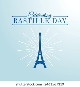 vector graphic of Bastille Day ideal for Bastille Day celebration.