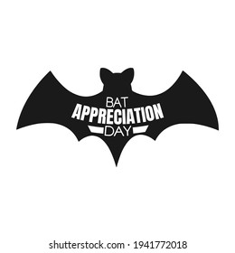 vector graphic bat appreciation day good for bat appreciation day celebration  flat design  flyer design flat illustration 