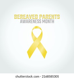 vector graphic of bereaved parents awareness month good for bereaved parents awareness month celebration. flat design. flyer design.flat illustration. svg