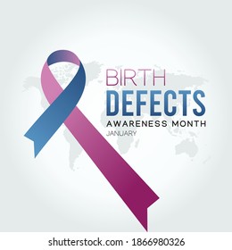 vector graphic of birth defects awareness month good for birth defects awareness month celebration. flat design. flyer design.flat illustration.