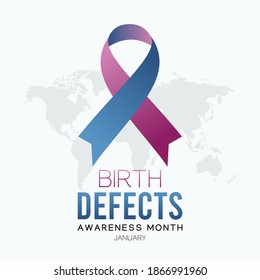 vector graphic of birth defects awareness month good for birth defects awareness month celebration. flat design. flyer design.flat illustration.