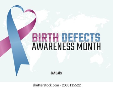 vector graphic of birth defects awareness month good for birth defects awareness month celebration. flat design. flyer design.flat illustration.