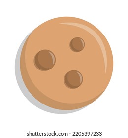 Vector graphic of biscuit. Cookie illustration with flat design style. Suitable for content design assets