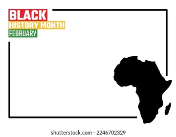 vector graphic of black history month good for black history month celebration. flat design. flyer design.flat illustration.