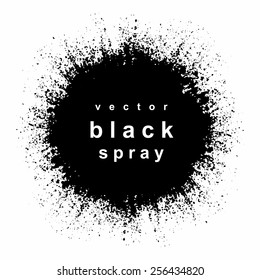 Vector graphic black spray for your design