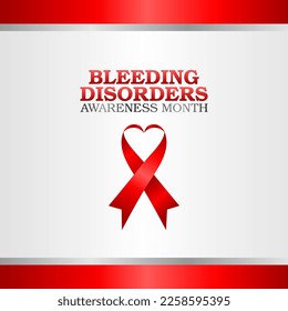 vector graphic of bleeding disorders awareness month good for bleeding disorders awareness month celebration. flat design. flyer design.flat illustration.