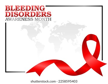 vector graphic of bleeding disorders awareness month good for bleeding disorders awareness month celebration. flat design. flyer design.flat illustration.