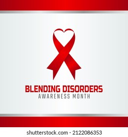 vector graphic of blending disorders awareness month good for blending disorders awareness month celebration. flat design. flyer design.flat illustration.