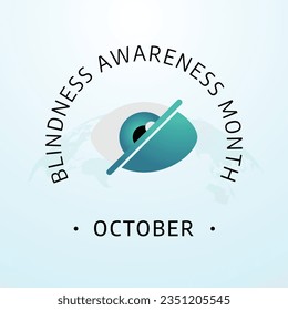 vector graphic of Blindness Awareness Month good for Blindness Awareness Month celebration. flat design. flyer design.flat illustration.