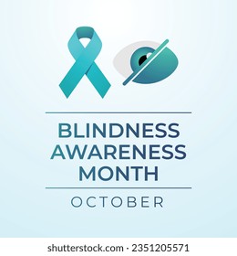 vector graphic of Blindness Awareness Month good for Blindness Awareness Month celebration. flat design. flyer design.flat illustration.