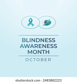 Gráfico de Vector del Mes de la Conciencia de la Ceguera ideal para la celebración del Mes de la Conciencia de la Ceguera.
