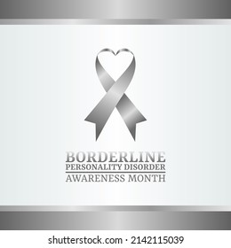 vector graphic of Borderline Personality Disorder Awareness Month good for Borderline Personality Disorder Awareness Month celebration. flat design. flyer design.flat illustration.