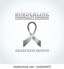 vector graphic of Borderline Personality Disorder Awareness Month good for Borderline Personality Disorder Awareness Month celebration. flat design. flyer design.flat illustration.