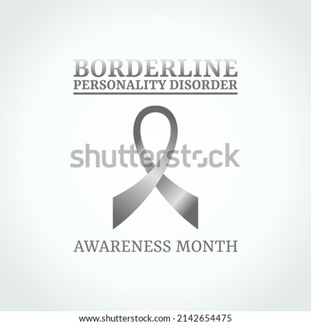 vector graphic of Borderline Personality Disorder Awareness Month good for Borderline Personality Disorder Awareness Month celebration. flat design. flyer design.flat illustration.