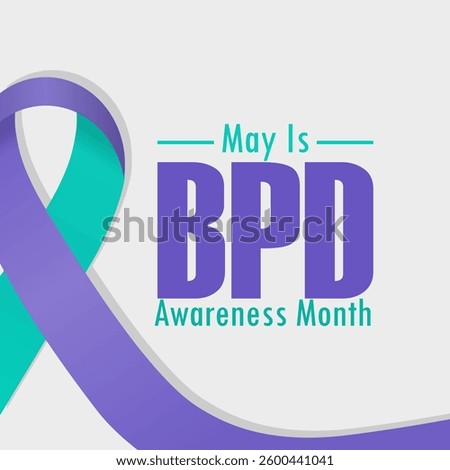 vector graphic of borderline personality disorder awareness month ideal for borderline personality disorder awareness month celebration