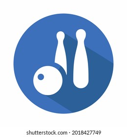 Vector Graphic of Bowling - Flat Style - simple illustration. Editable stroke. Design template vector.outline style design.Vector graphic illustration
