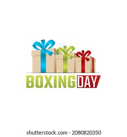 vector graphic of boxing day good for boxing day celebration. flat design. flyer design.flat illustration.