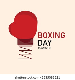 vector graphic of Boxing Day good for national Boxing Day celebration. flat design. flyer design.flat illustration.