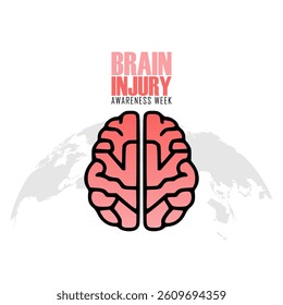 vector graphic of Brain Injury Awareness Week ideal for Brain Injury Awareness Week celebration