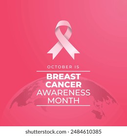vector graphic of Breast Cancer Awareness Month ideal for Breast Cancer Awareness Month celebration.