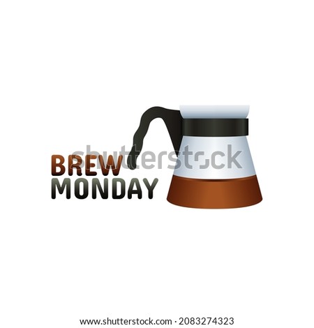 vector graphic of brew monday good for brew monday celebration. flat design. flyer design.flat illustration.