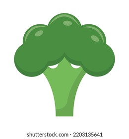 Vector graphic of broccoli. Green broccoli illustration with flat design style. Suitable for menu or content design assets