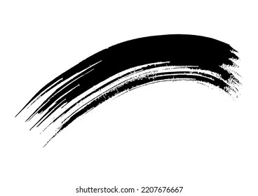 Vector graphic of brush stroke and texture background. Abstract black Ink splash banner. Good element design for your poster, banner, advertisement etc. vector eps10.
